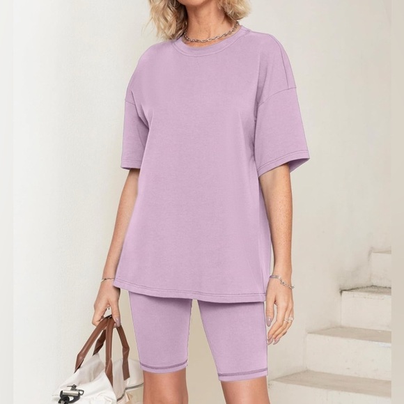 ✨Biker shorts oversized tee set - Picture 2 of 4